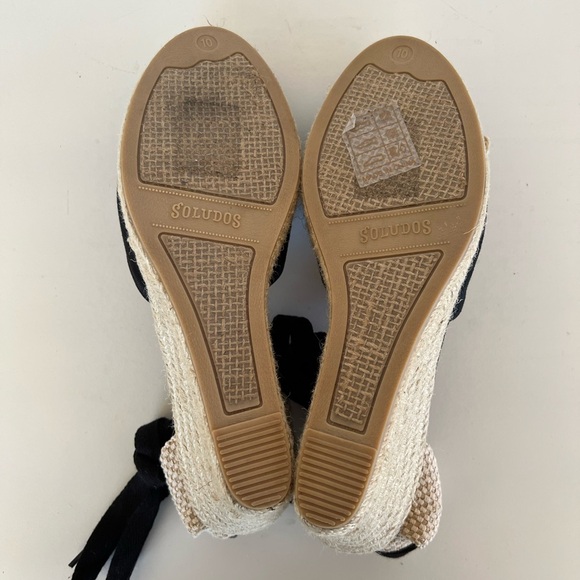 EUC Soludos Marseille Wedge in Black, size 10 - Picture 9 of 11